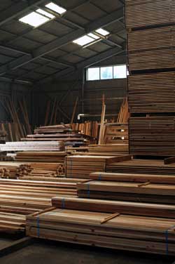 南那珂森林組合の製材所